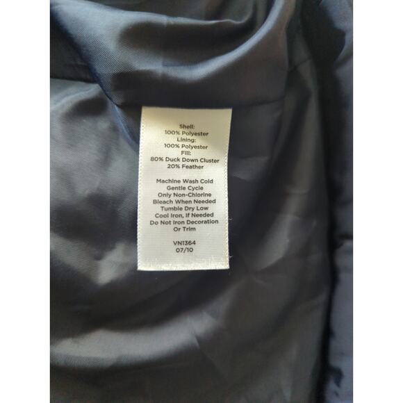 Talbot Petites | Navy Cowl Neck Full Zip Puffer Vest | XL - Picture 6 of 7